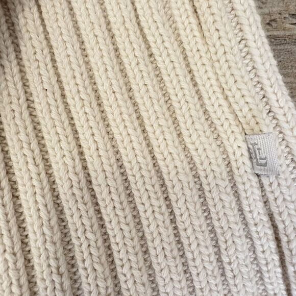VTG Lauren Ralph Lauren Vintage Ribbed 100% Cotton Sweater Ivory Hong Kong XL - Picture 7 of 11